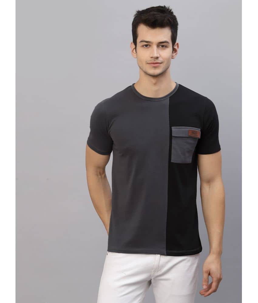 Rigo Pack of 1 Cotton Slim Fit Men's T-Shirt ( Grey )