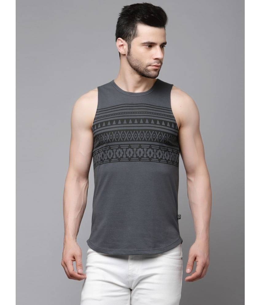     			Rigo Pack of 1 Cotton Sleeveless vest For Men ( Dark grey )