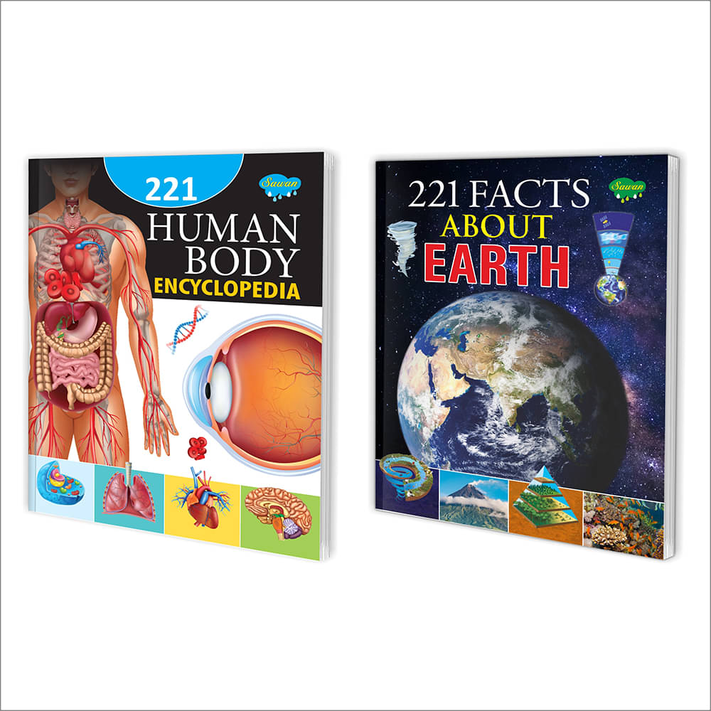     			Sawan Present Set Of 2 Encylopedia | 221 Human Body Parts Encyclopedia And 221 Facts About Earth (Perfect Binding, Manoj Publications Editorial Board)