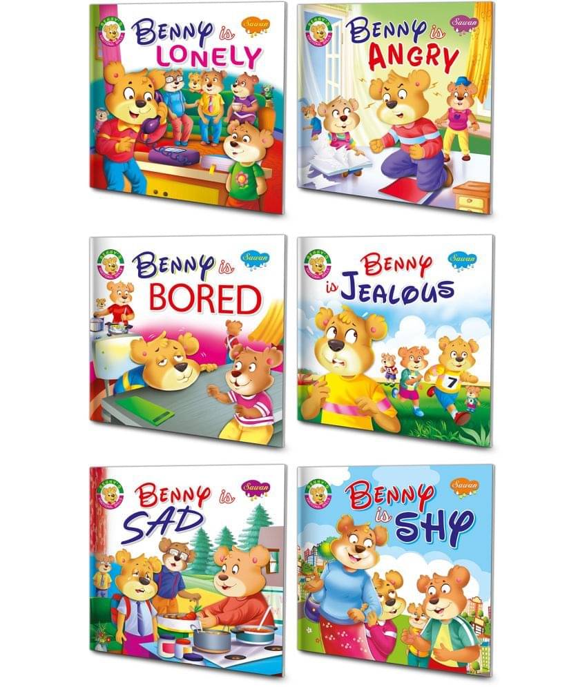 Sawan Present Set Of 6 Benny's Emotional Skills Story Books | Benny Is Lonely, Benny Is Angry, Benny Is Boared, Benny Is Jealous, Benny Is Sad And Benny Is Shy (Paperback, Manoj Publications Editorial Board) Sawan Present Set Of 6 Benny's Emotional Skills Story Books | Benny Is Lonely, Benny Is Angry, Benny Is Boared, Benny Is Jealous, Benny Is Sad And Benny Is Shy (Paperback, Manoj Publications Editorial Board)