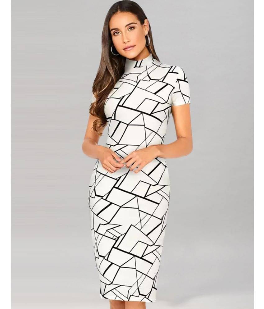     			Selvia Women Lycra Solid A-line Dress ( Black )