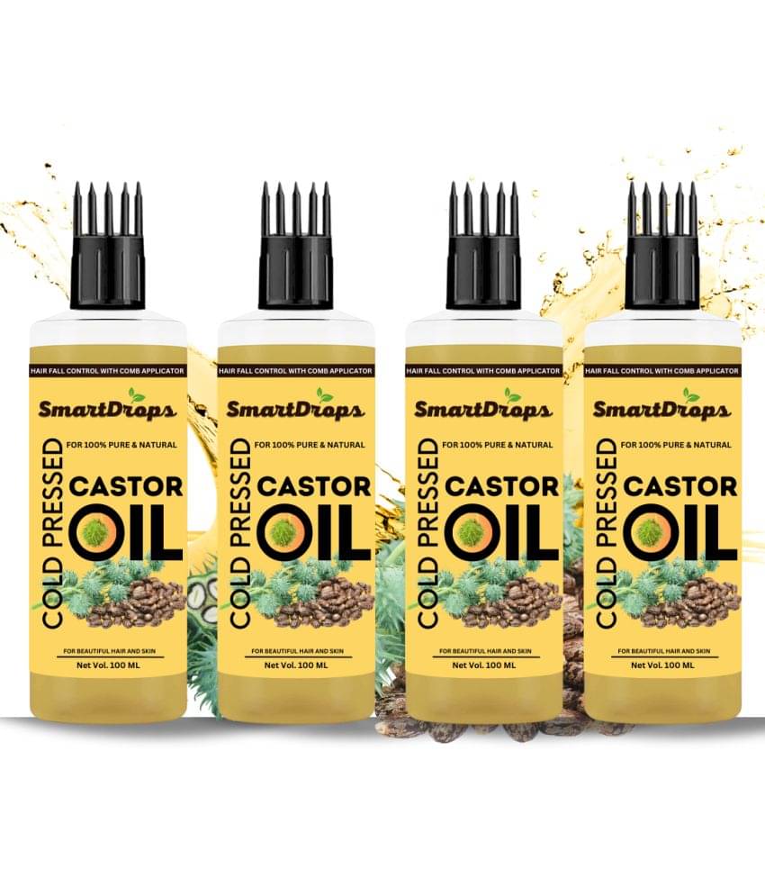     			Smartdrops Anti Dandruff Castor Oil 400 ml ( Pack of 4 )
