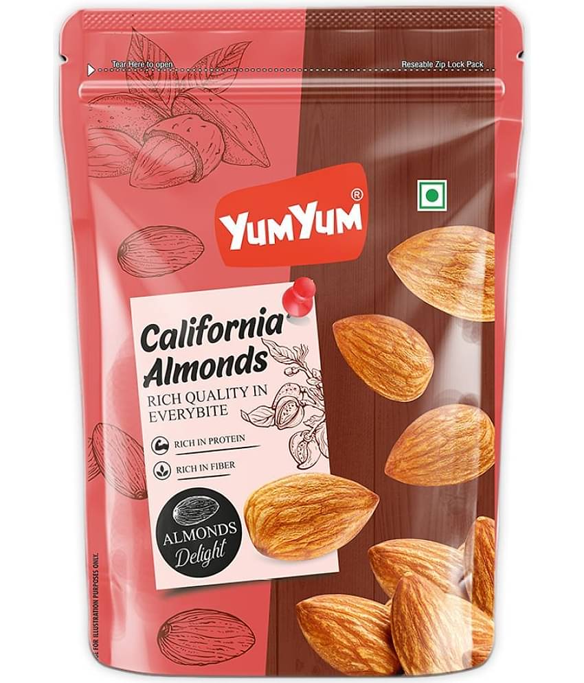 YUM YUM Premium Californian Almonds Badam Giri Dry Fruits 250g