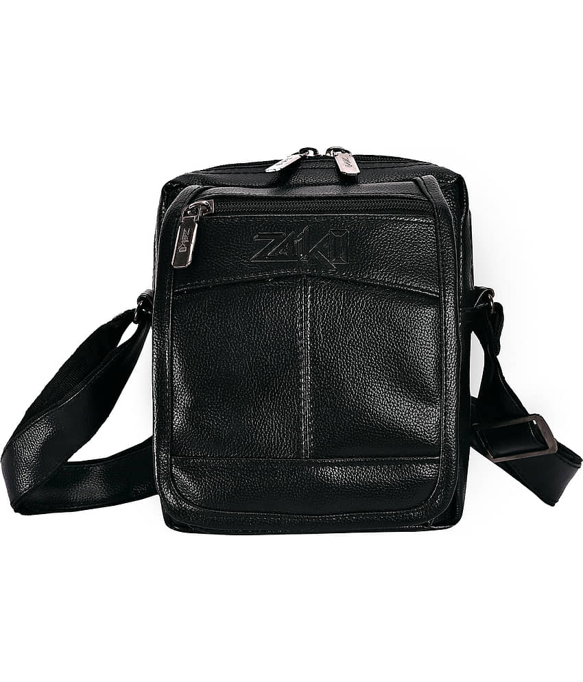 ZAIKO BAGS Black Solid Messenger Bag - Handbags | Buy online on ZillyBuy