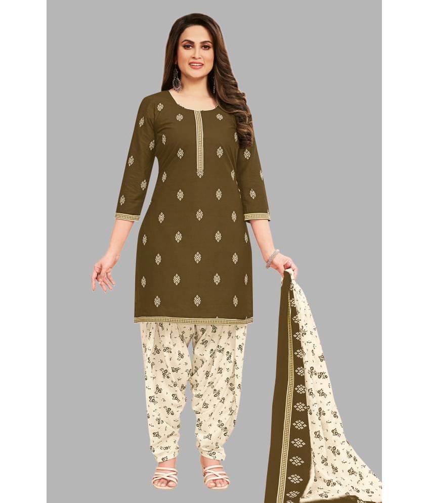 shree jeenmata collection Women Cotton Printed Straight Kurti With Patiala Salwar ( Green ) shree jeenmata collection Women Cotton Printed Straight Kurti With Patiala Salwar ( Green )
