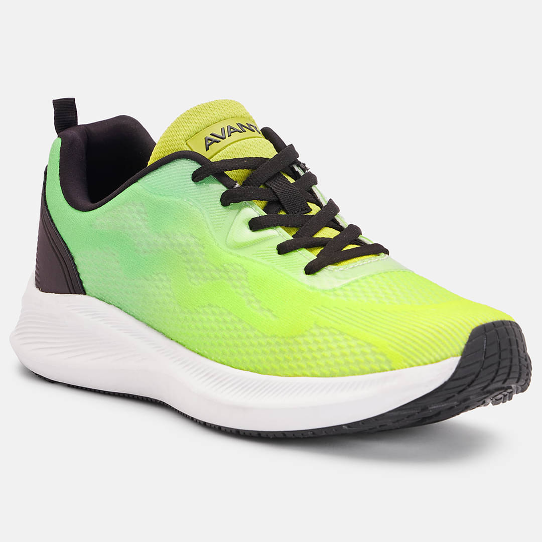     			Avant Falcon Lime Green Men's Sports Running Shoes