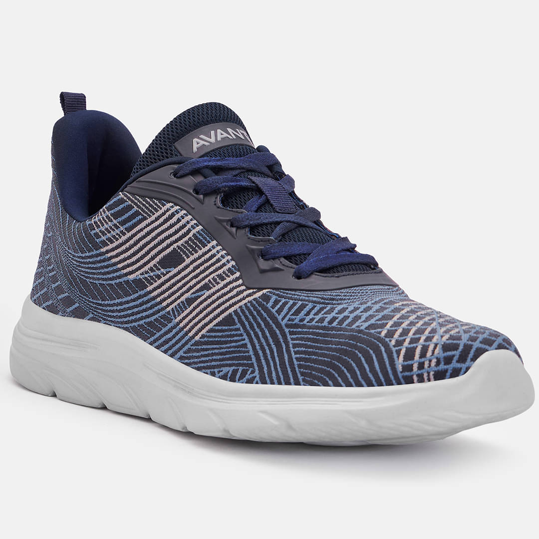 Avant WalkRite Navy Blue Men's Sports Running Shoes Avant WalkRite Navy Blue Men's Sports Running Shoes