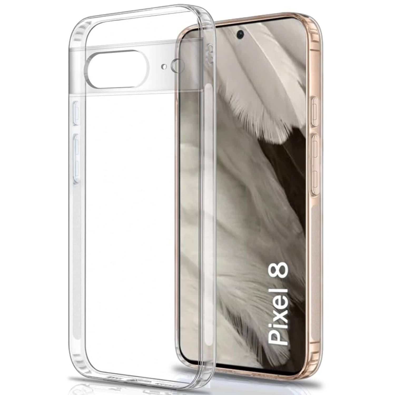     			Case Vault Covers Silicon Soft cases Compatible For Silicon Google Pixel 8 ( Pack of 1 )