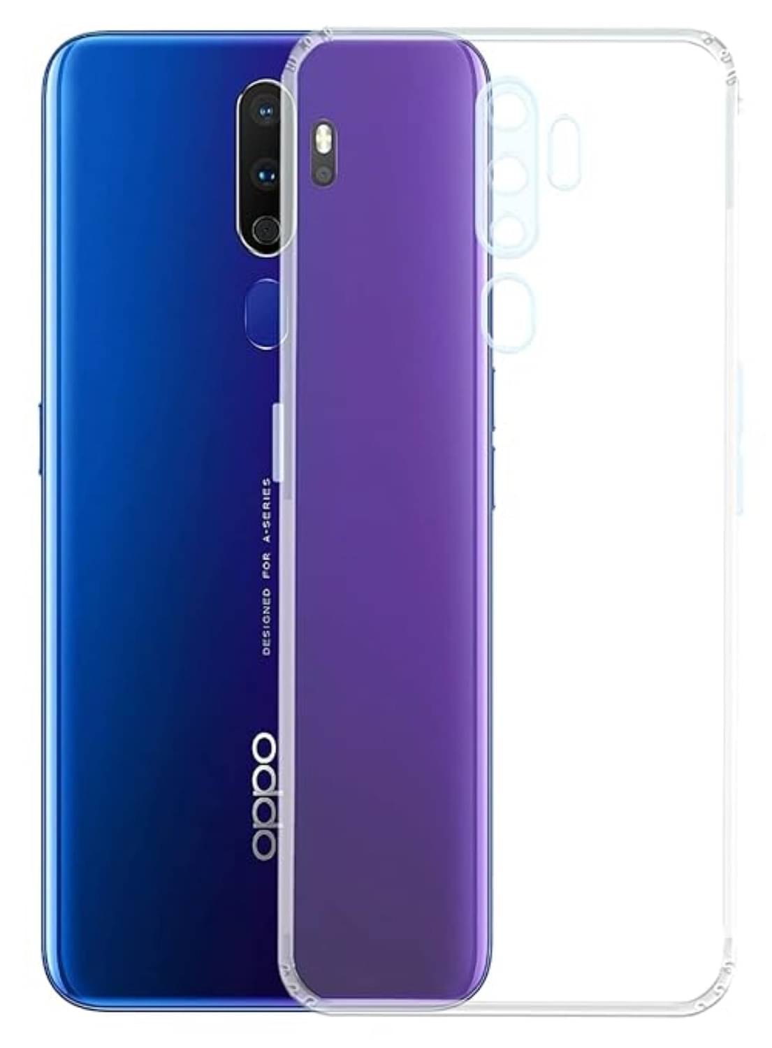     			Case Vault Covers Silicon Soft cases Compatible For Silicon Oppo A5 2020 ( Pack of 1 )