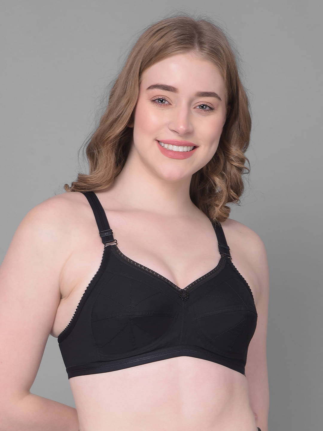     			Dollar Missy Black Cotton Non Padded Women's Everyday Bra ( Pack of 1 )