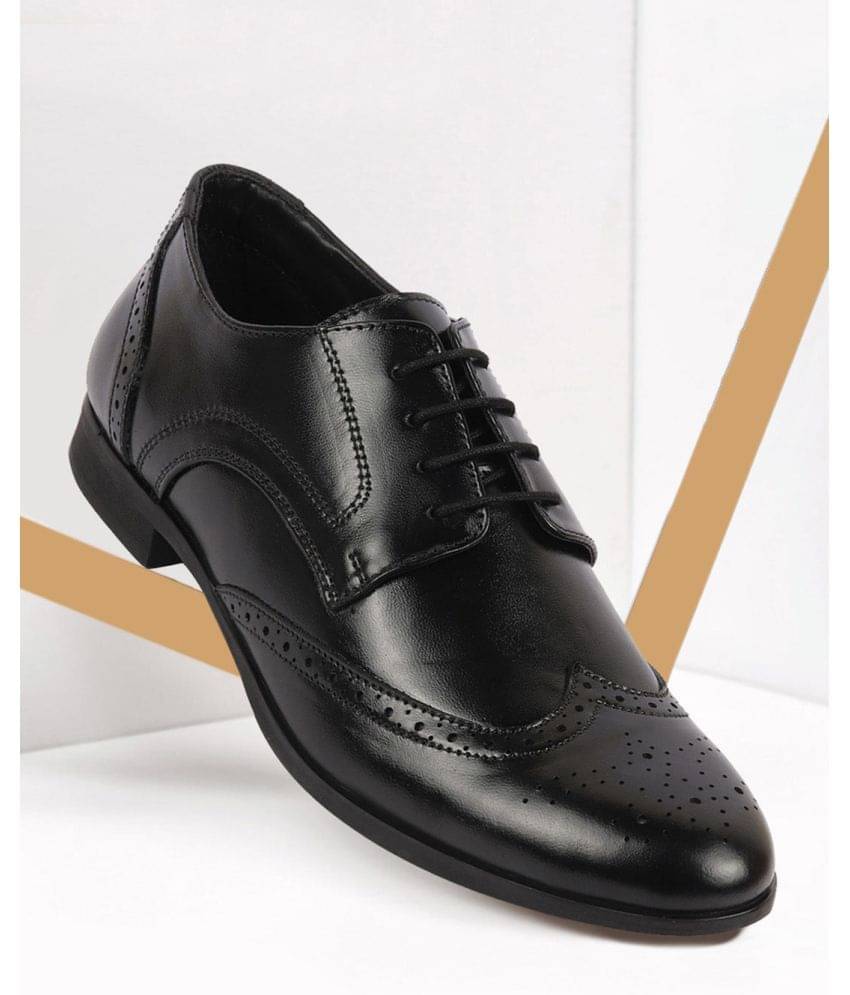 Fausto Black Men's Brogue Formal Shoes Fausto Black Men's Brogue Formal Shoes