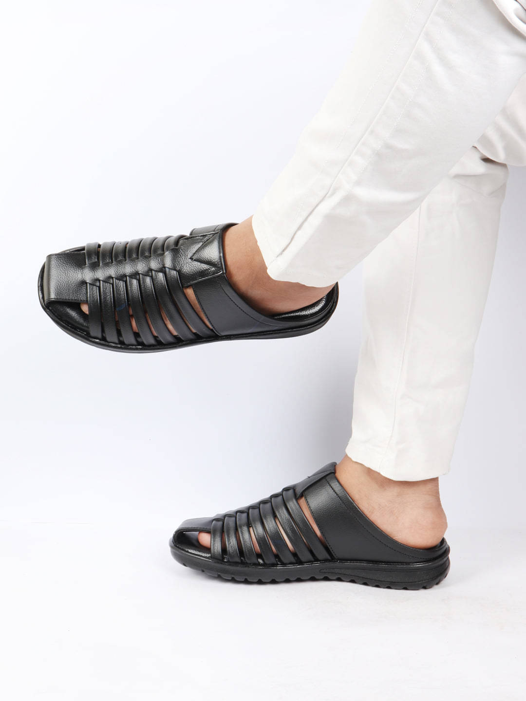 Fausto - Black Men's Sandals Fausto - Black Men's Sandals