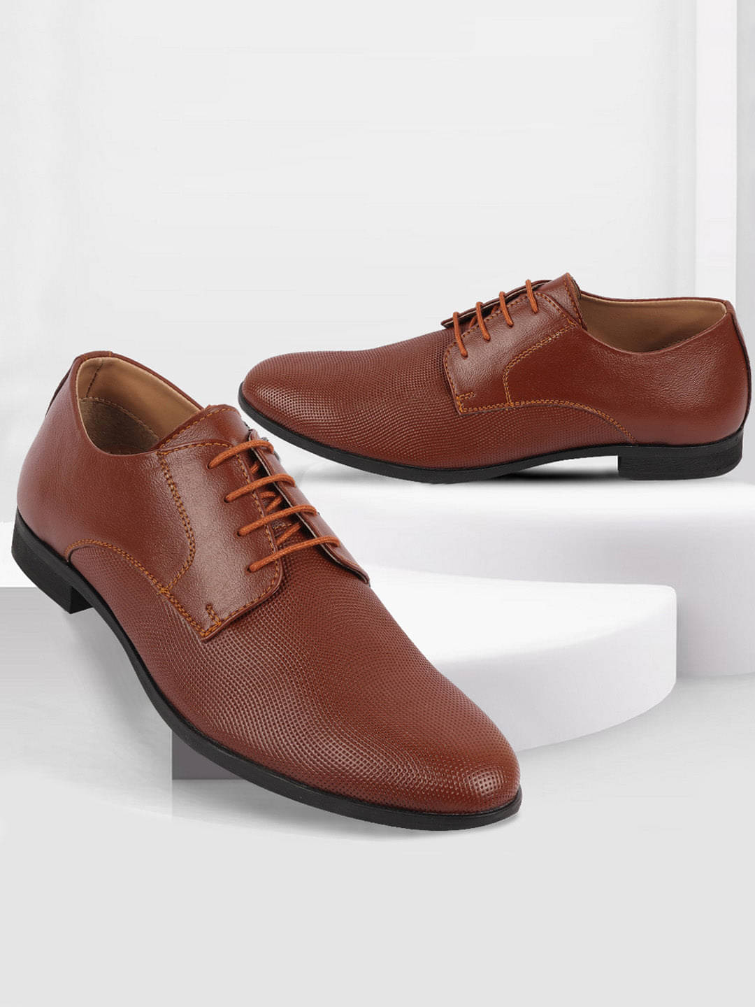 Fausto Tan Men's Derby Formal Shoes Fausto Tan Men's Derby Formal Shoes