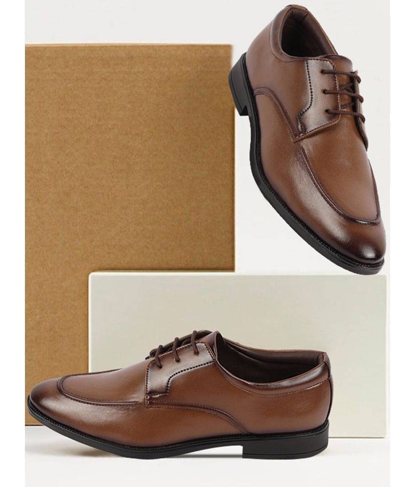     			Fausto Tan Men's Derby Formal Shoes