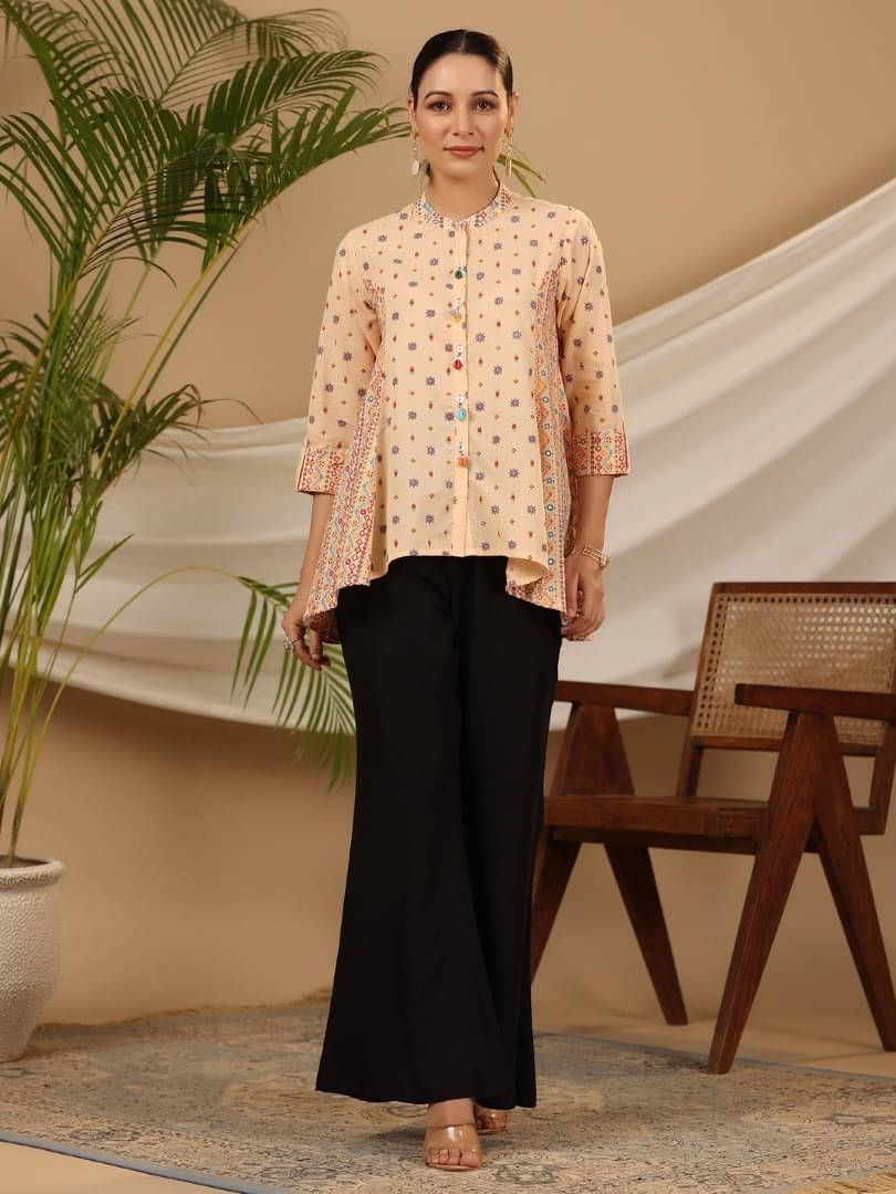     			Juniper Women's Cotton Tunic ( Peach )