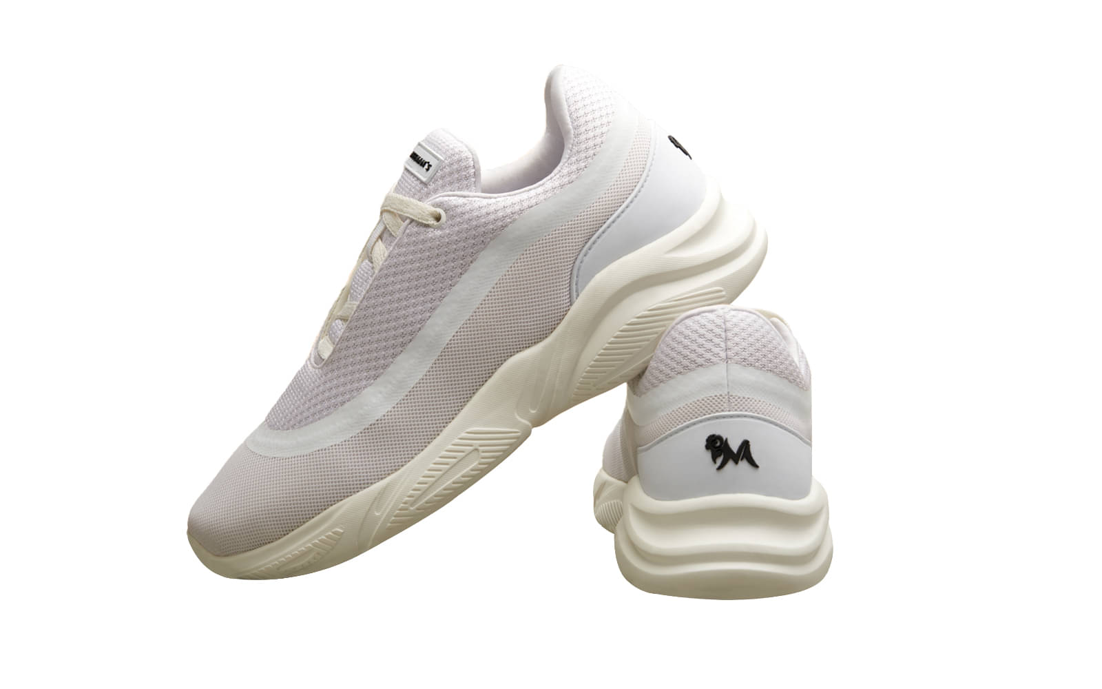     			Neeman's White Men's Sneakers