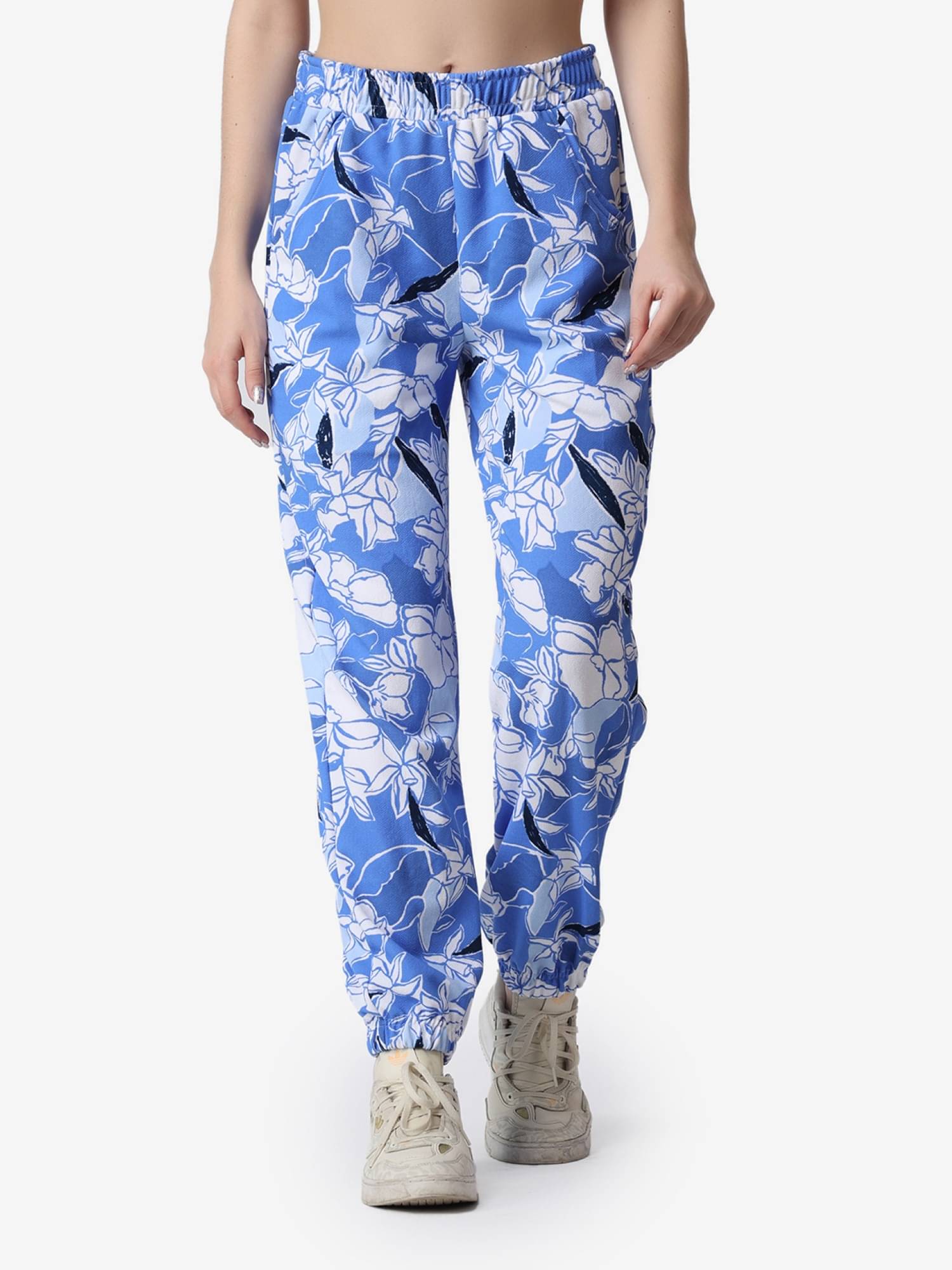     			POPWINGS Blue Polyester Loose Women's Joggers ( Pack of 1 )