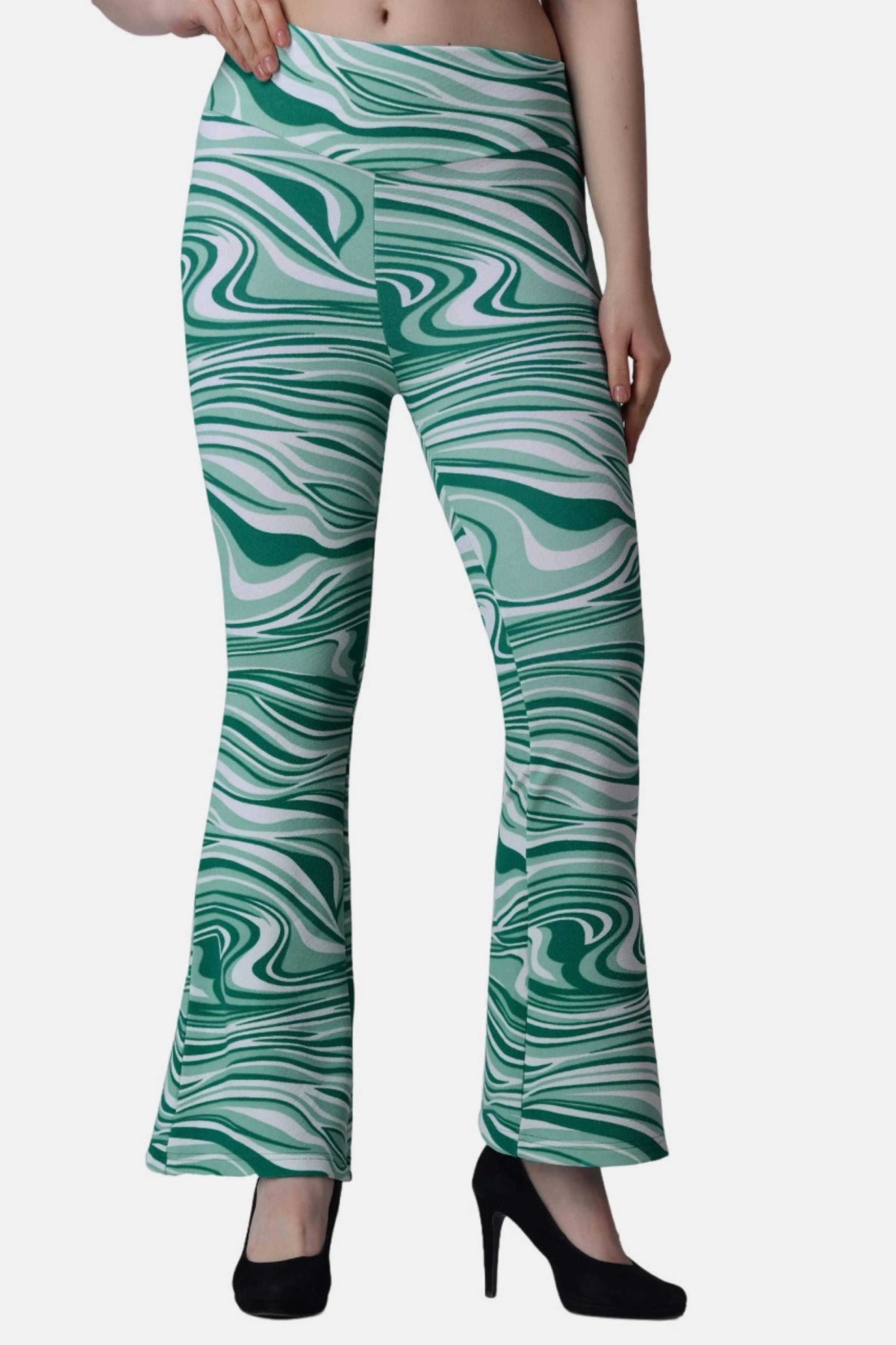     			POPWINGS Green Polyester Regular Women's Casual Pants ( Pack of 1 )