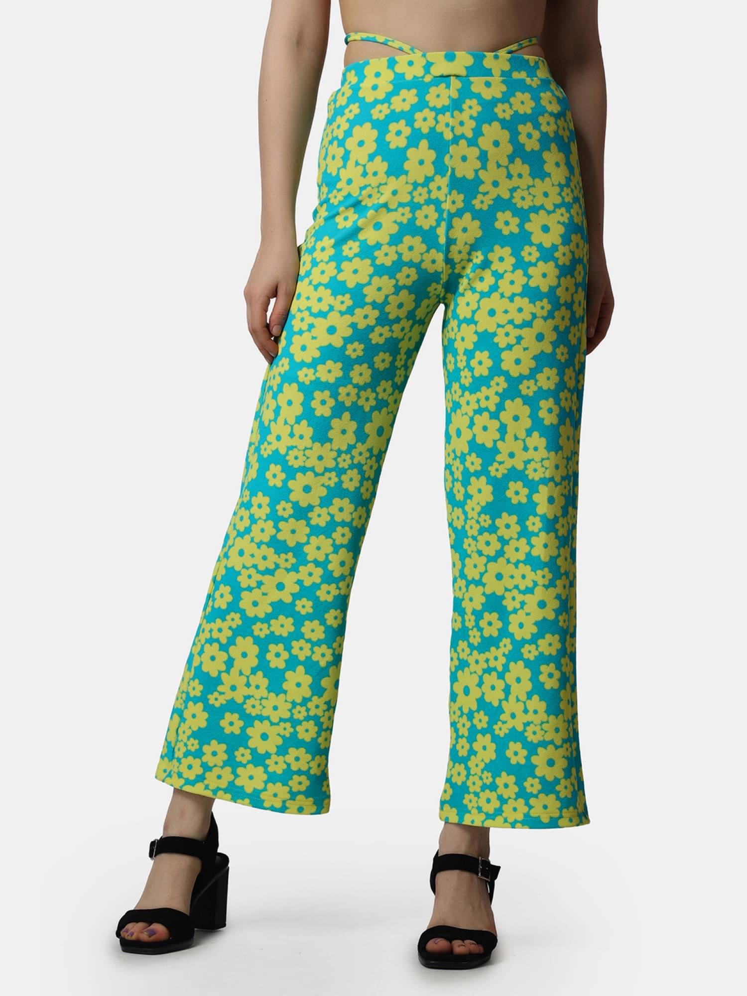     			POPWINGS Multi Color Polyester Regular Women's Casual Pants ( Pack of 1 )