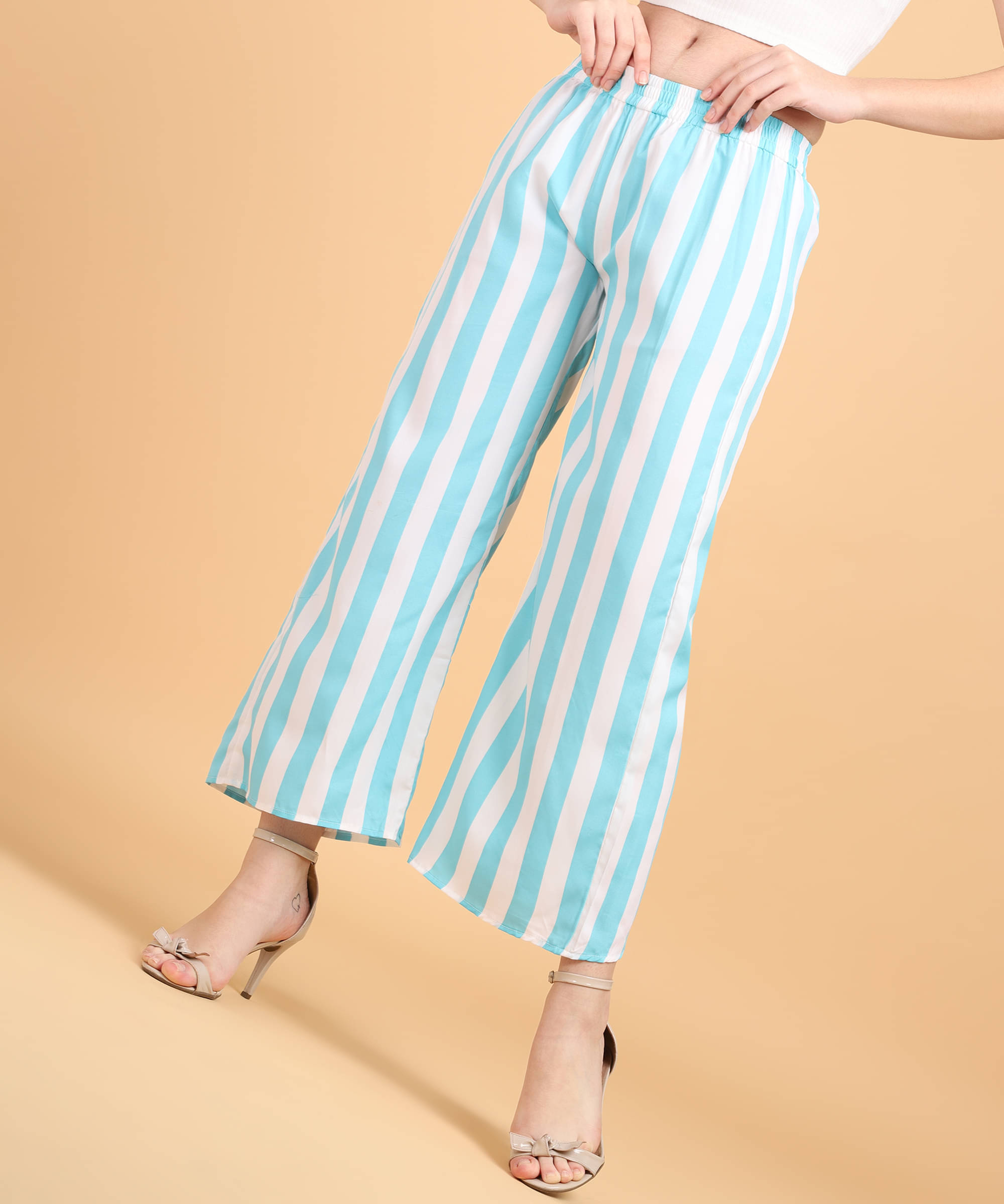     			POPWINGS Multicolor Polyester Loose Women's Casual Pants ( Pack of 1 )