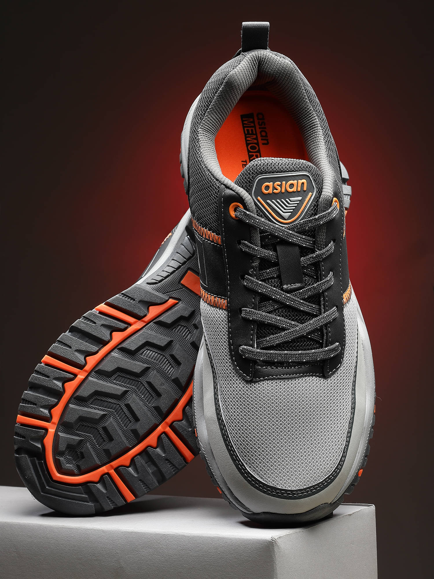 ASIAN EVEREST-02 Gray Men's Sports Running Shoes ASIAN EVEREST-02 Gray Men's Sports Running Shoes