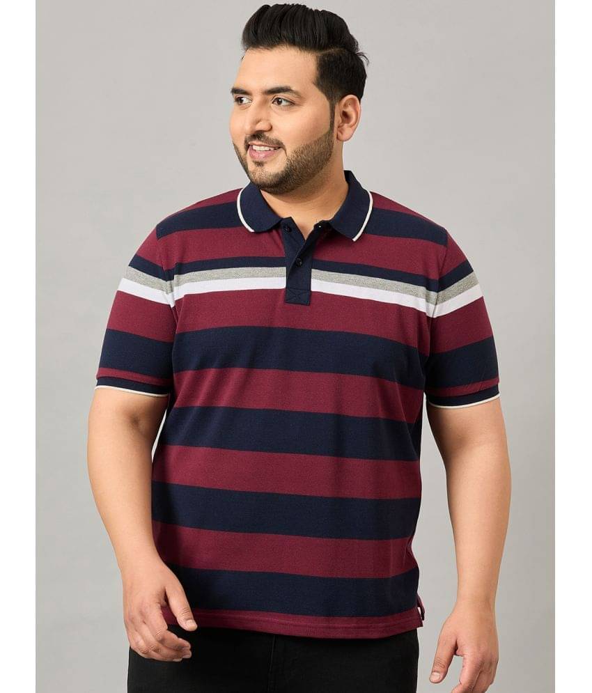 AUSTIVO Cotton Blend Regular Fit Striped Half Sleeves Men's Polo T Shirt - Multicolor ( Pack of 1 ) AUSTIVO Cotton Blend Regular Fit Striped Half Sleeves Men's Polo T Shirt - Multicolor ( Pack of 1 )