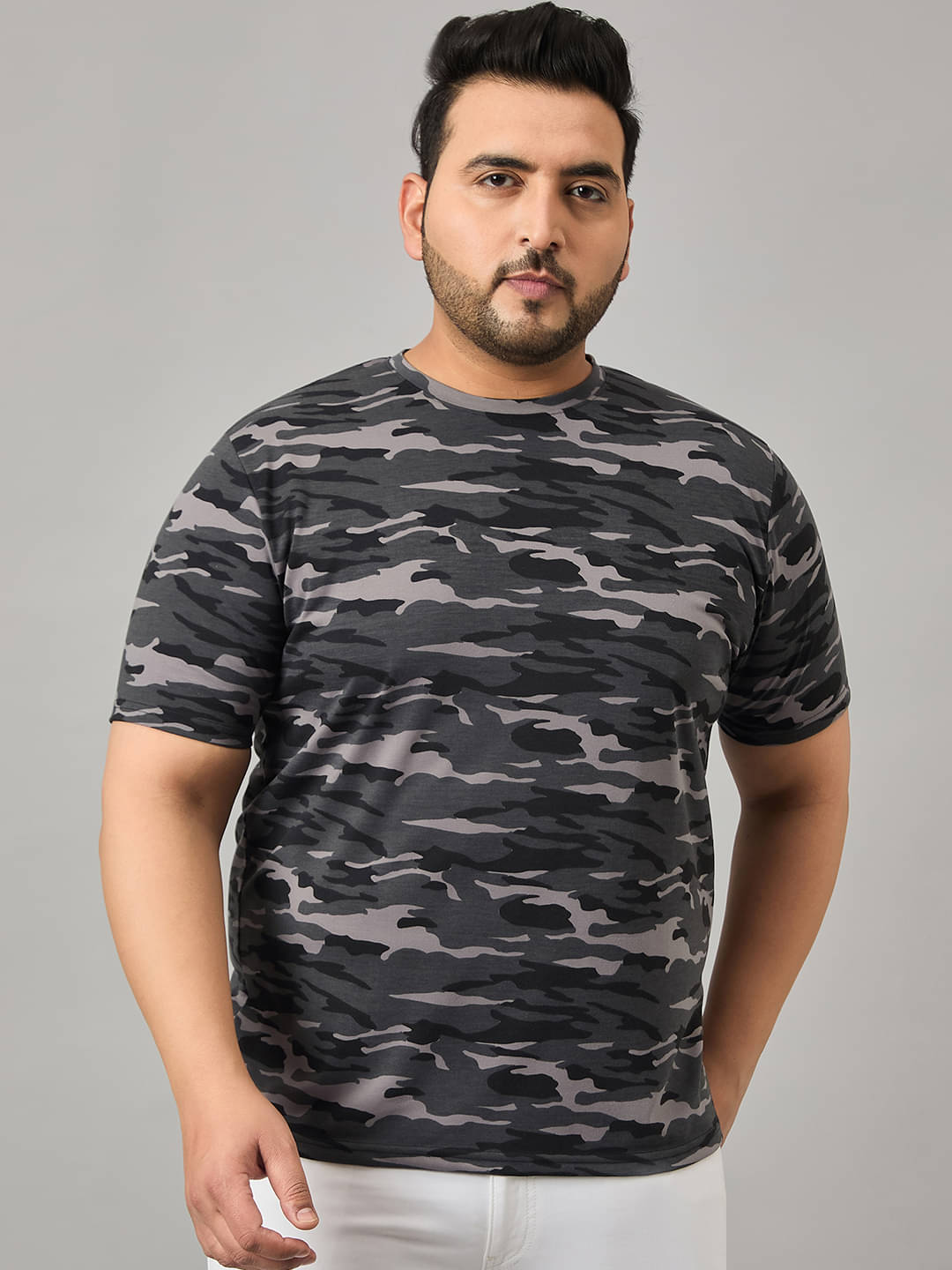     			AUSTIVO Pack of 1 Cotton Blend Regular Fit Men's T-Shirt ( Multicolor )