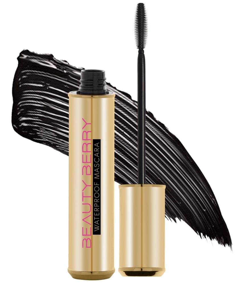 Beauty Berry Waterproof Mascara Long Lasting, Smudge Proof Mascara for Women 10ml, Black Beauty Berry Waterproof Mascara Long Lasting, Smudge Proof Mascara for Women 10ml, Black