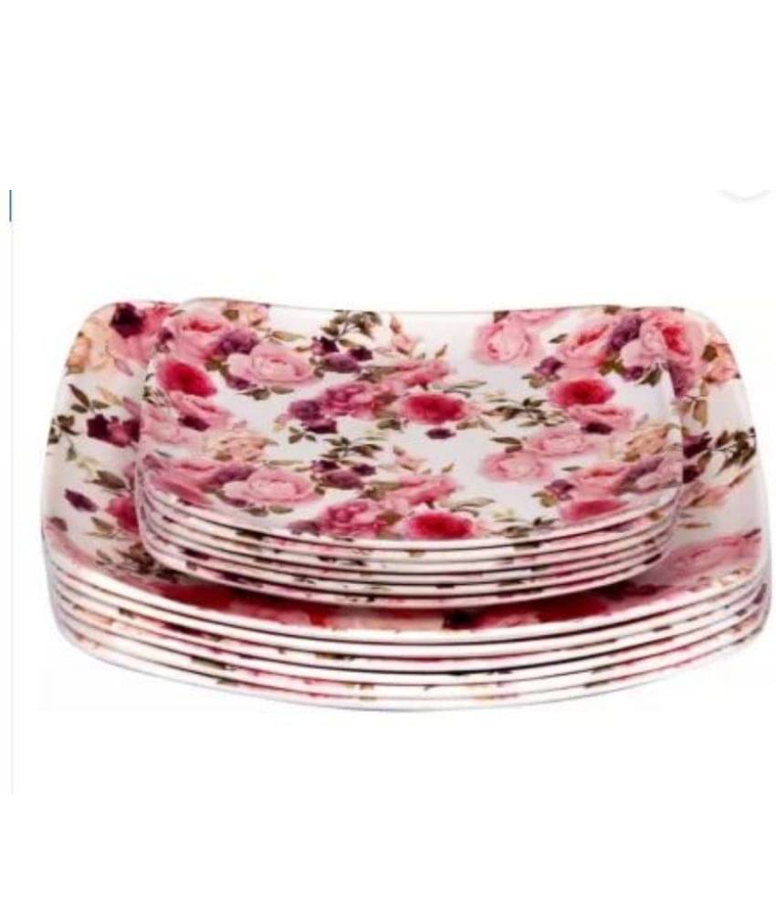 Carnival 12 Pcs Melamine Multi Color Full Plate & Half Plate Carnival 12 Pcs Melamine Multi Color Full Plate & Half Plate