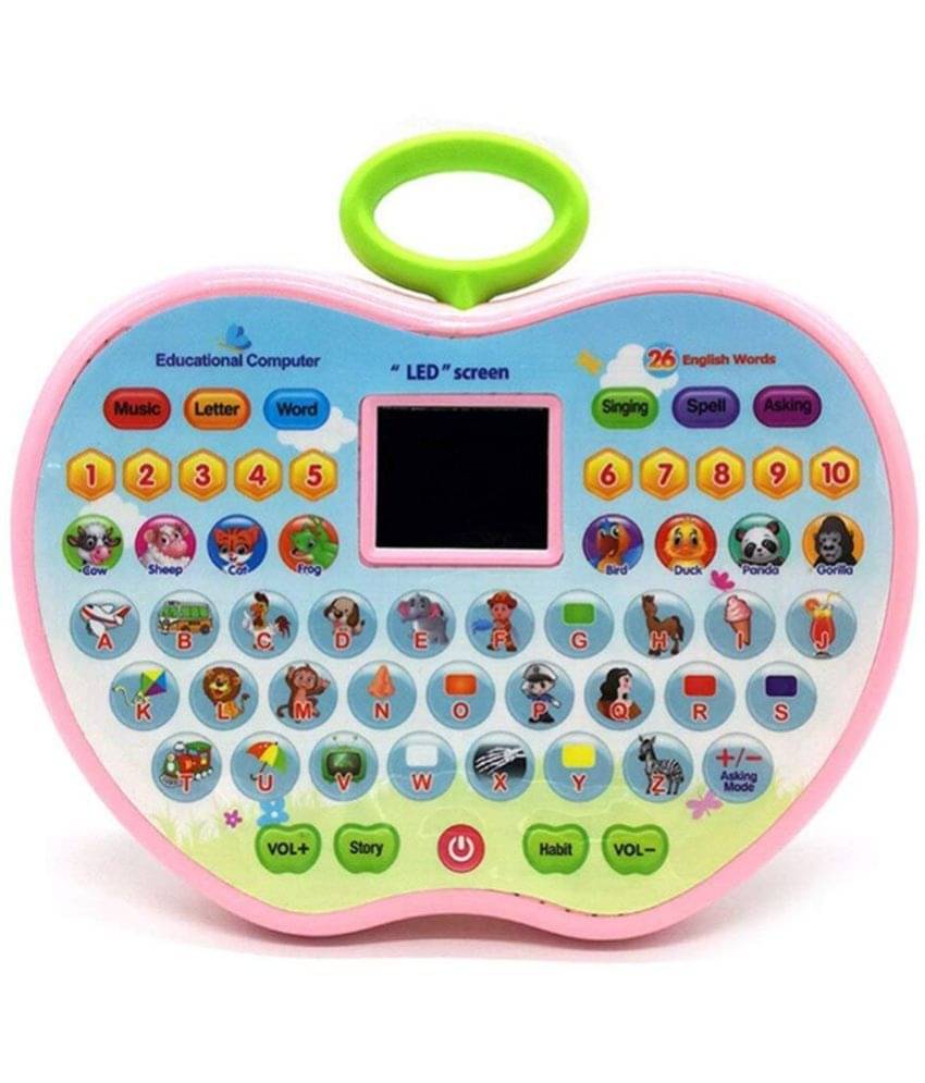     			Educational Computer ABC and 123 Learning Kids Laptop with LED Display and Music (Multi-Color)
