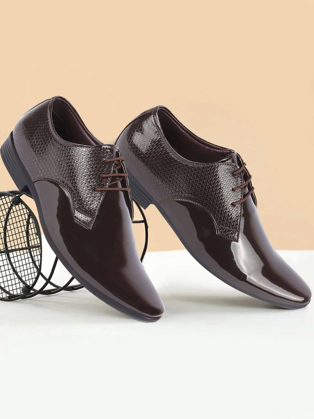 Fausto Brown Men's Oxford Formal Shoes Fausto Brown Men's Oxford Formal Shoes