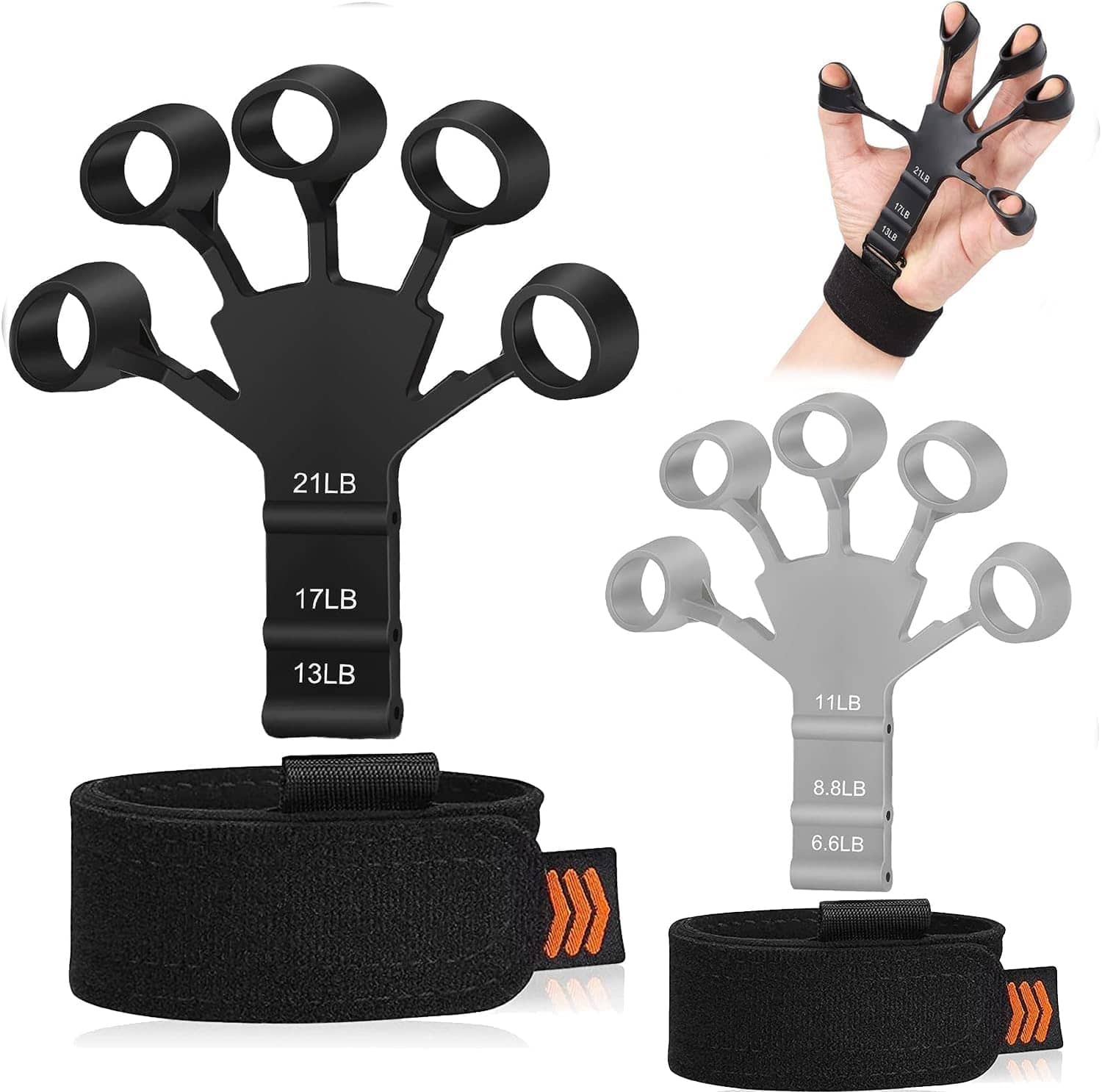 HORSE FIT New Finger Gripper Strengthener Hand Forearm Exerciser Finger Stretcher Trainer Hand Therapy Rock claiming Yoga Guitar - Sports and Fitness Equipment | Buy online on ZillyBuy