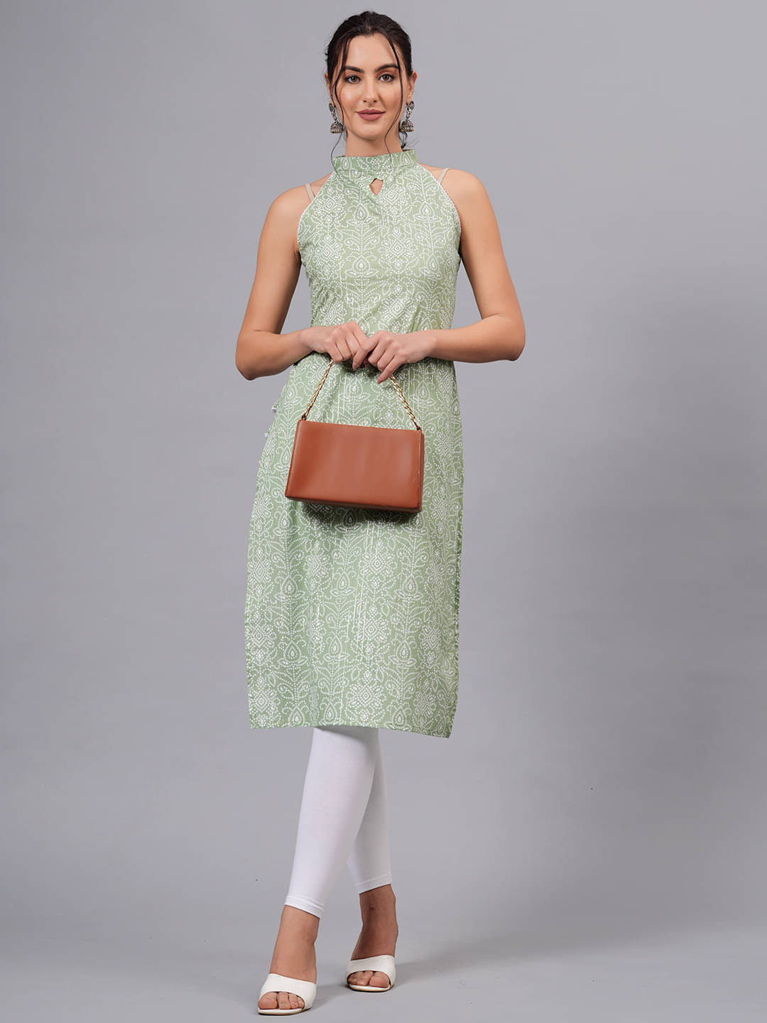 JC4U Cotton Printed Straight Women's Kurti - Green ( Pack of 1 )     			JC4U Cotton Printed Straight Women's Kurti - Green ( Pack of 1 )