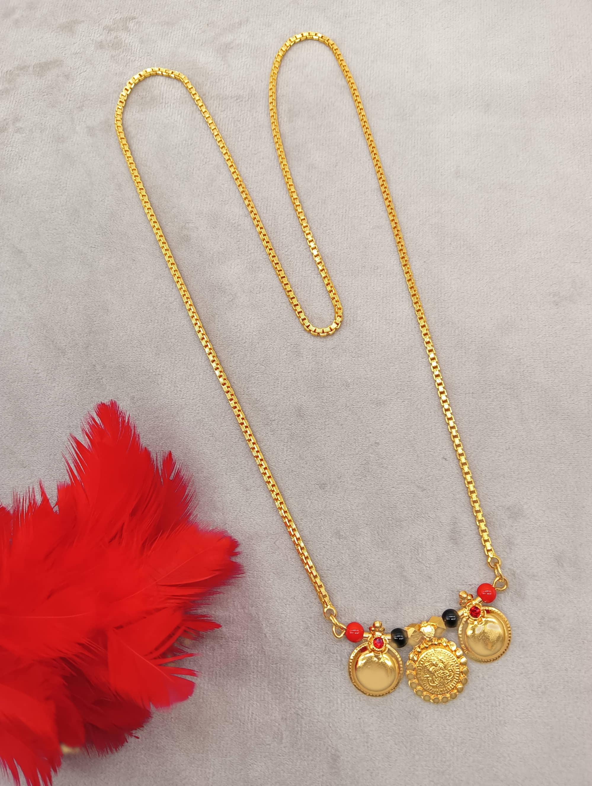 KRIMO Golden Mangalsutra ( Pack of 1 )