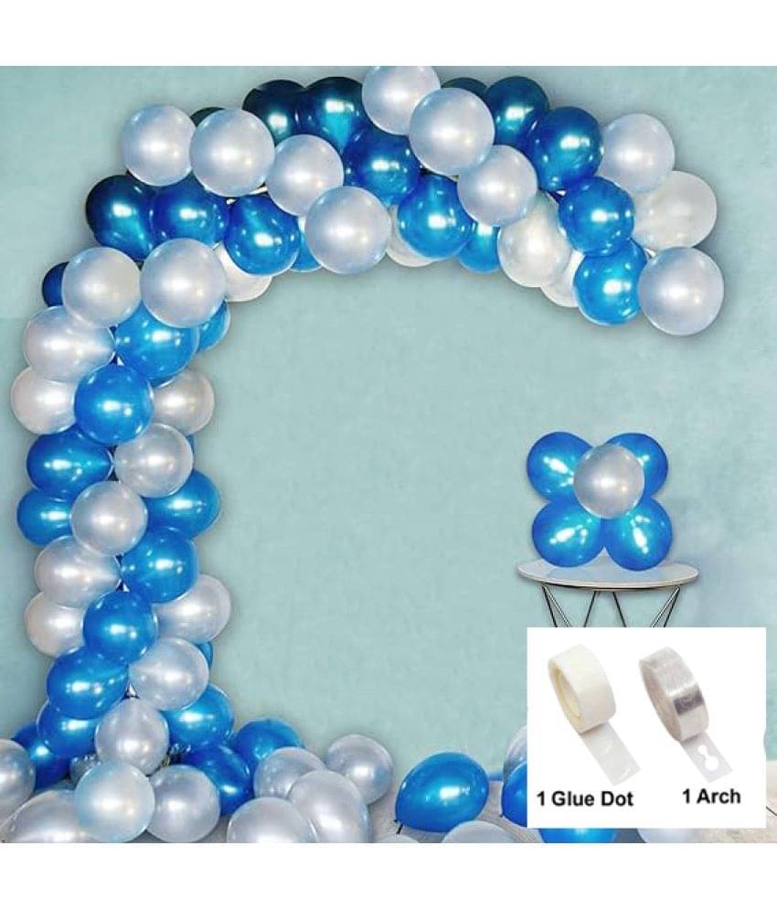 Kiran Enterprises 50 pcs Metallic Balloon + 1 Balloon Arch + 1 Balloon Glue Dot Birthday Balloon Decoration Kiran Enterprises 50 pcs Metallic Balloon + 1 Balloon Arch + 1 Balloon Glue Dot Birthday Balloon Decoration