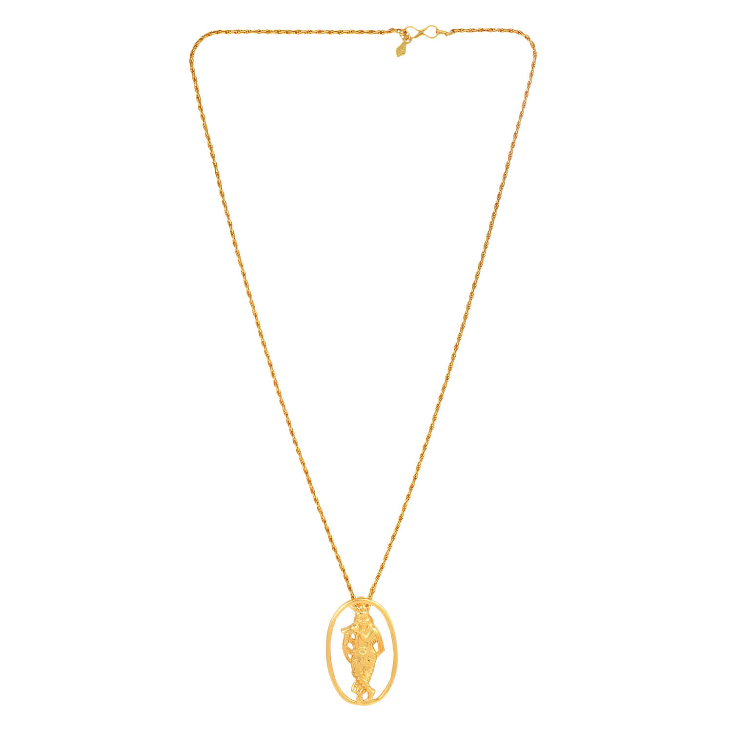 Memoir Gold Religious Pendant With Chain ( Pack of 1 ) Memoir Gold Religious Pendant With Chain ( Pack of 1 )