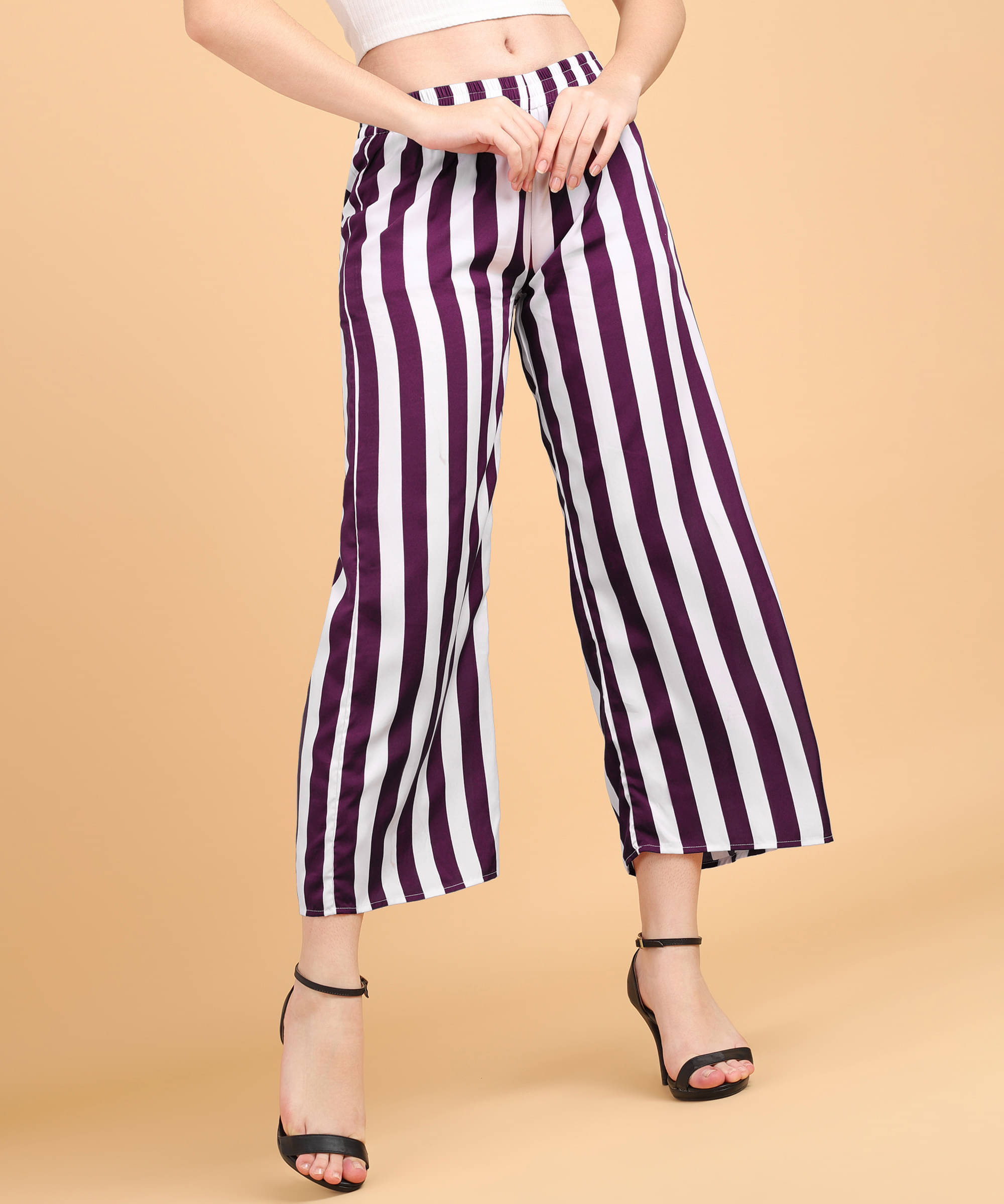     			POPWINGS Multi Color Polyester Loose Women's Casual Pants ( Pack of 1 )
