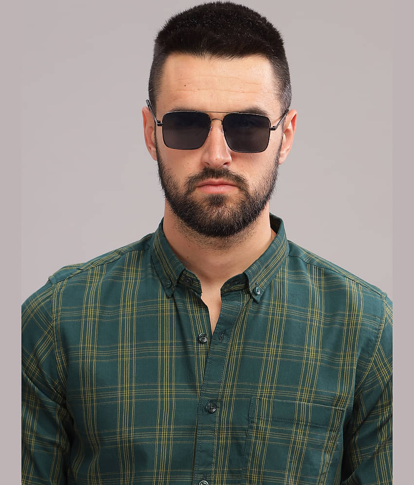 Paul Street 100% Cotton Slim Fit Checks Full Sleeves Men's Casual Shirt - Brown ( Pack of 1 )