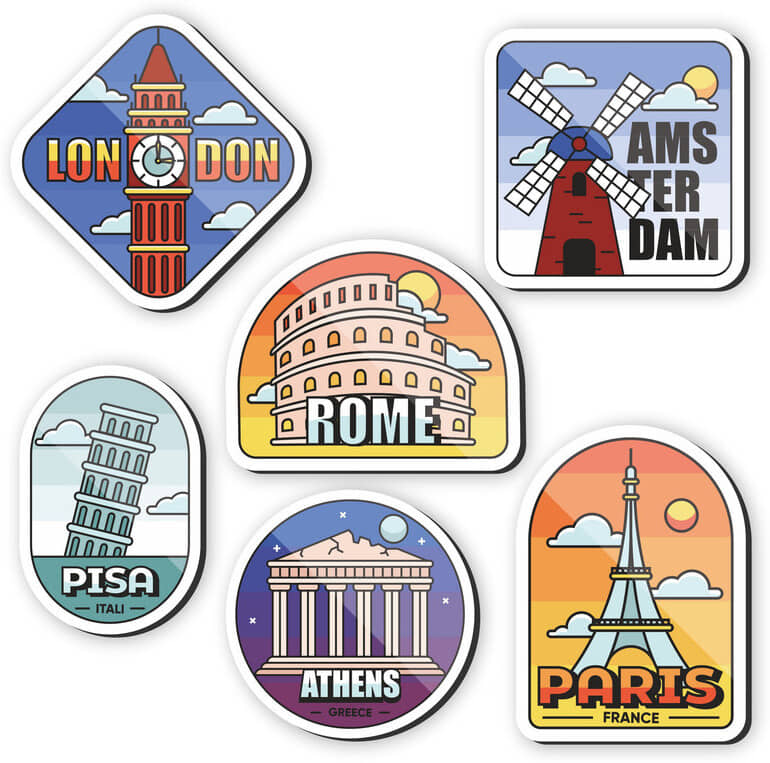 Saf Wood Fridge Magnet - Pack of 6 - Electricals | Buy online on ZillyBuy