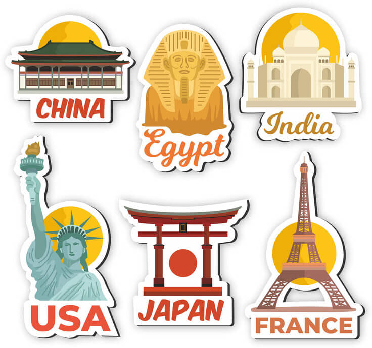 Saf Wood Fridge Magnet - Pack of 6 - Electricals | Buy online on ZillyBuy