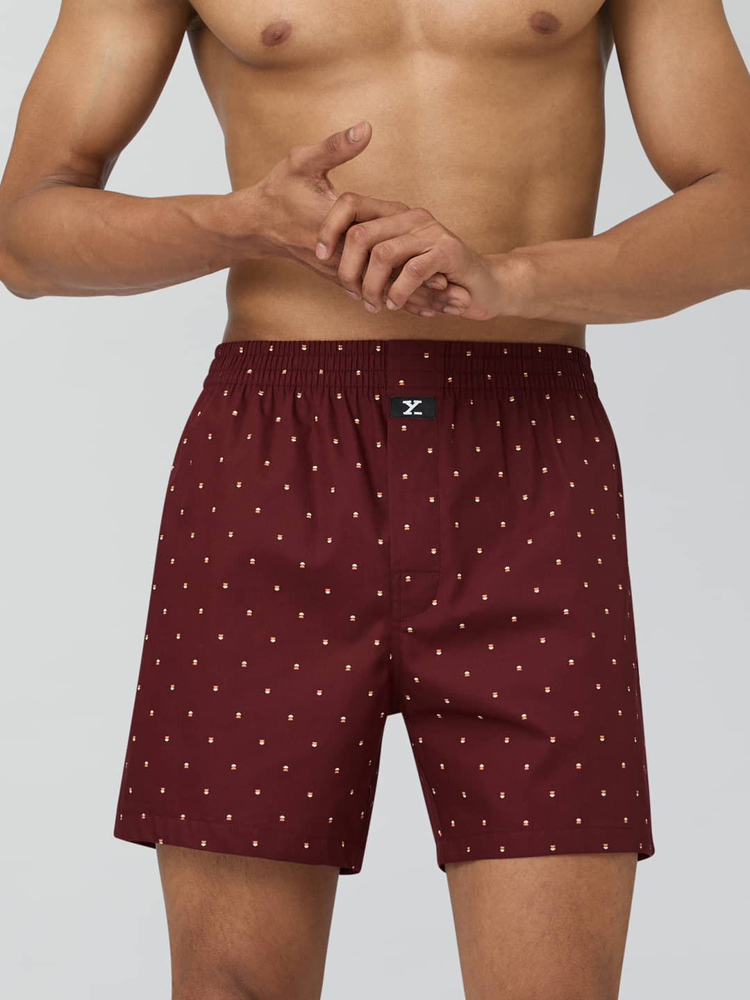 XYXX Pack of 1 Cotton Boxers For Men's ( Brown )