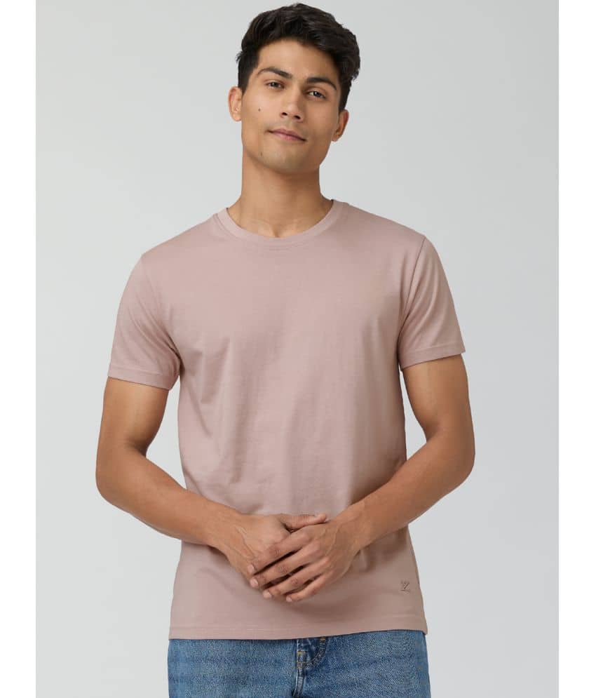 XYXX Pack of 1 Cotton Regular Fit Men's T-Shirt ( Peach )