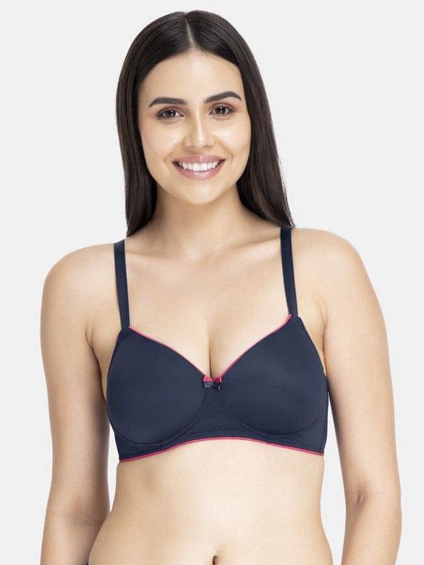 Amante Nylon Women's T-Shirt Bra ( Blue ) BRA10901 Amante Nylon Women's T-Shirt Bra ( Blue ) BRA10901