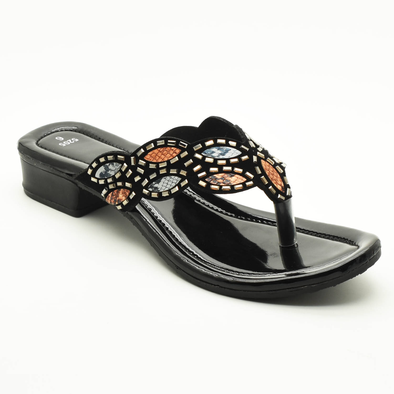    			IndiForce Black Women's Flats