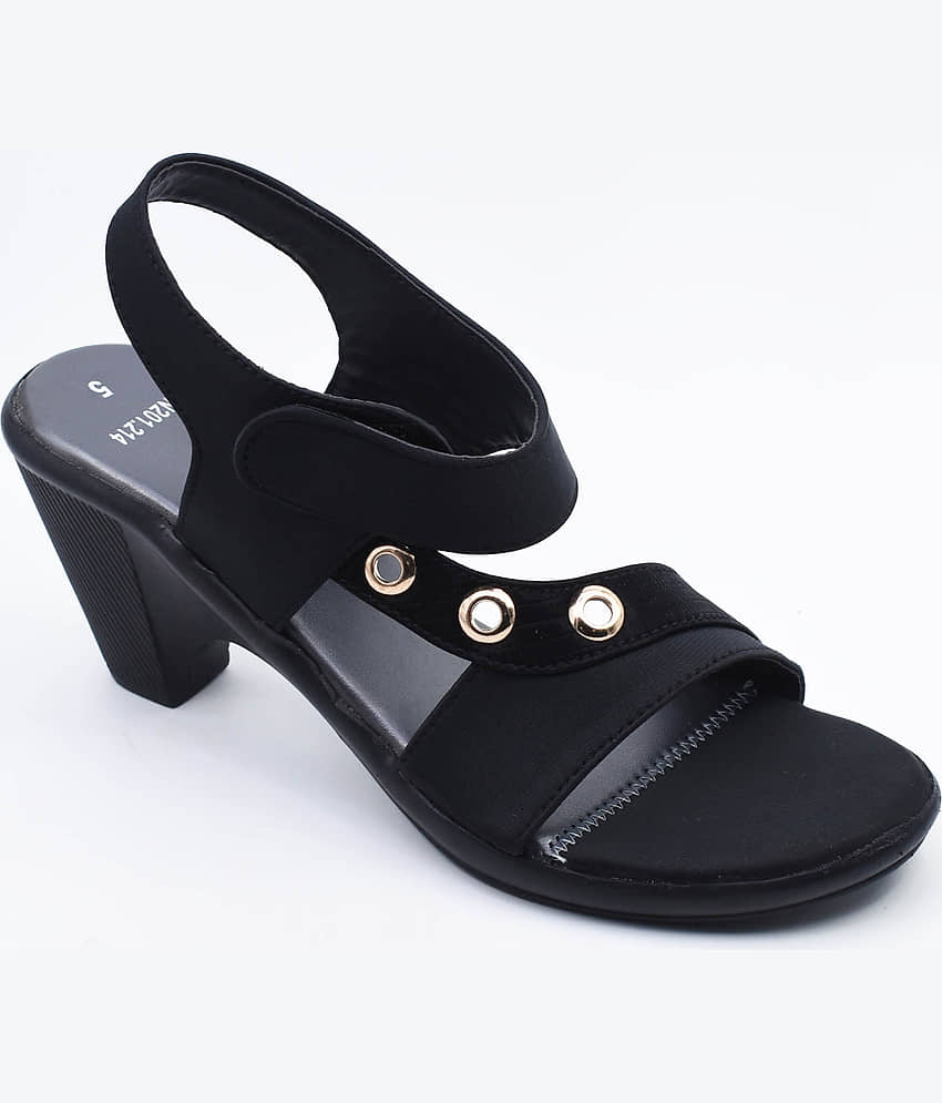 IndiForce Black Women's Sandal Heels - Heels | Buy online on ZillyBuy