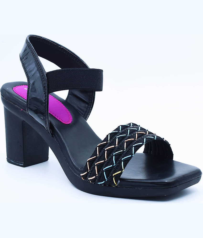 IndiForce Black Women's Sandal Heels - Heels | Buy online on ZillyBuy