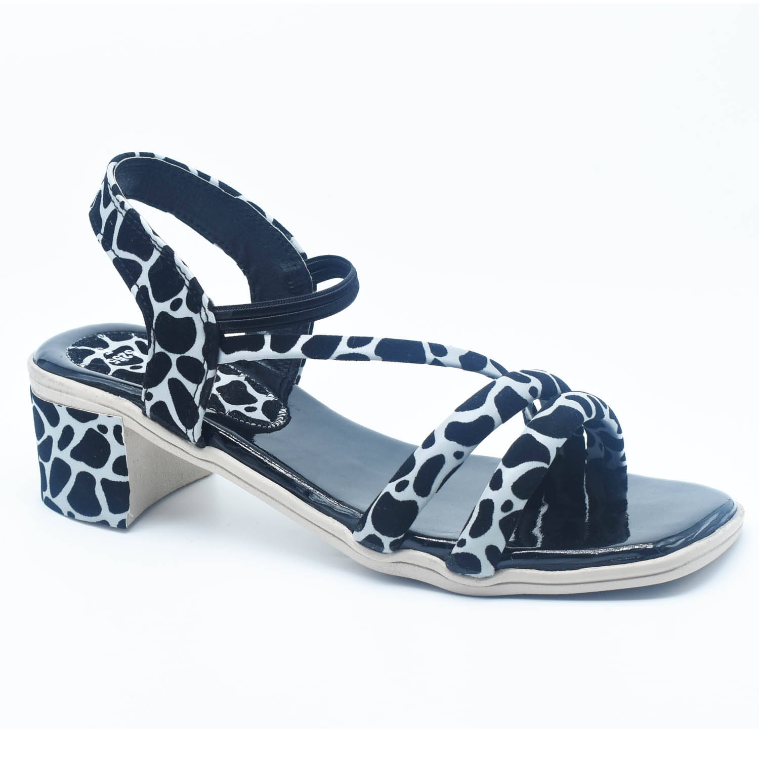     			IndiForce Black Women's Sandal Heels