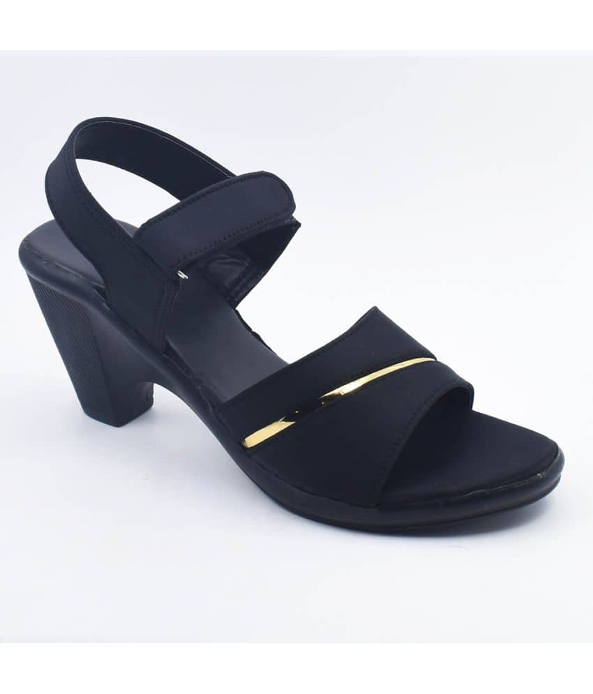 IndiForce Black Women's Sandal Heels - Heels | Buy online on ZillyBuy