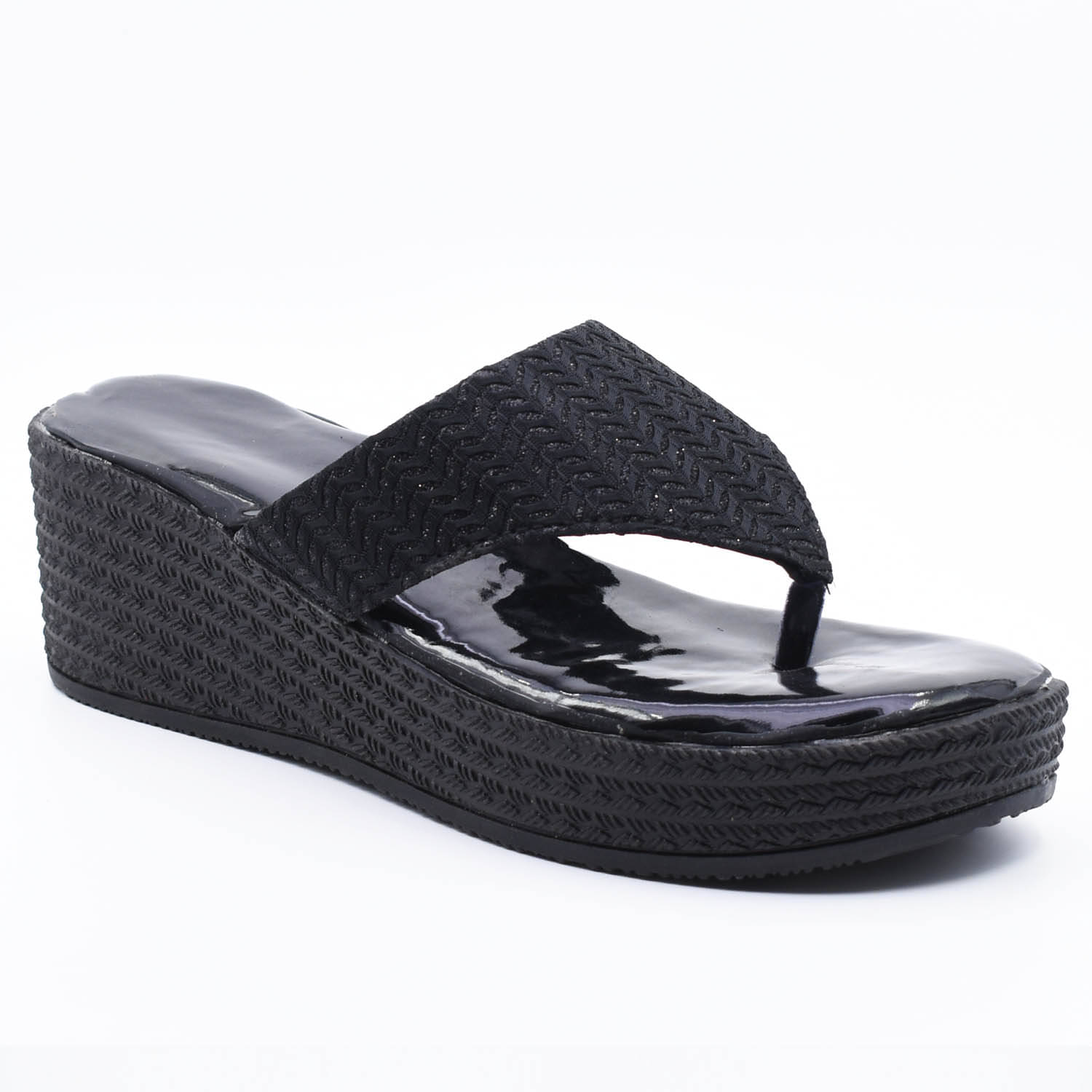 IndiForce Black Women's Slip On Heels IndiForce Black Women's Slip On Heels