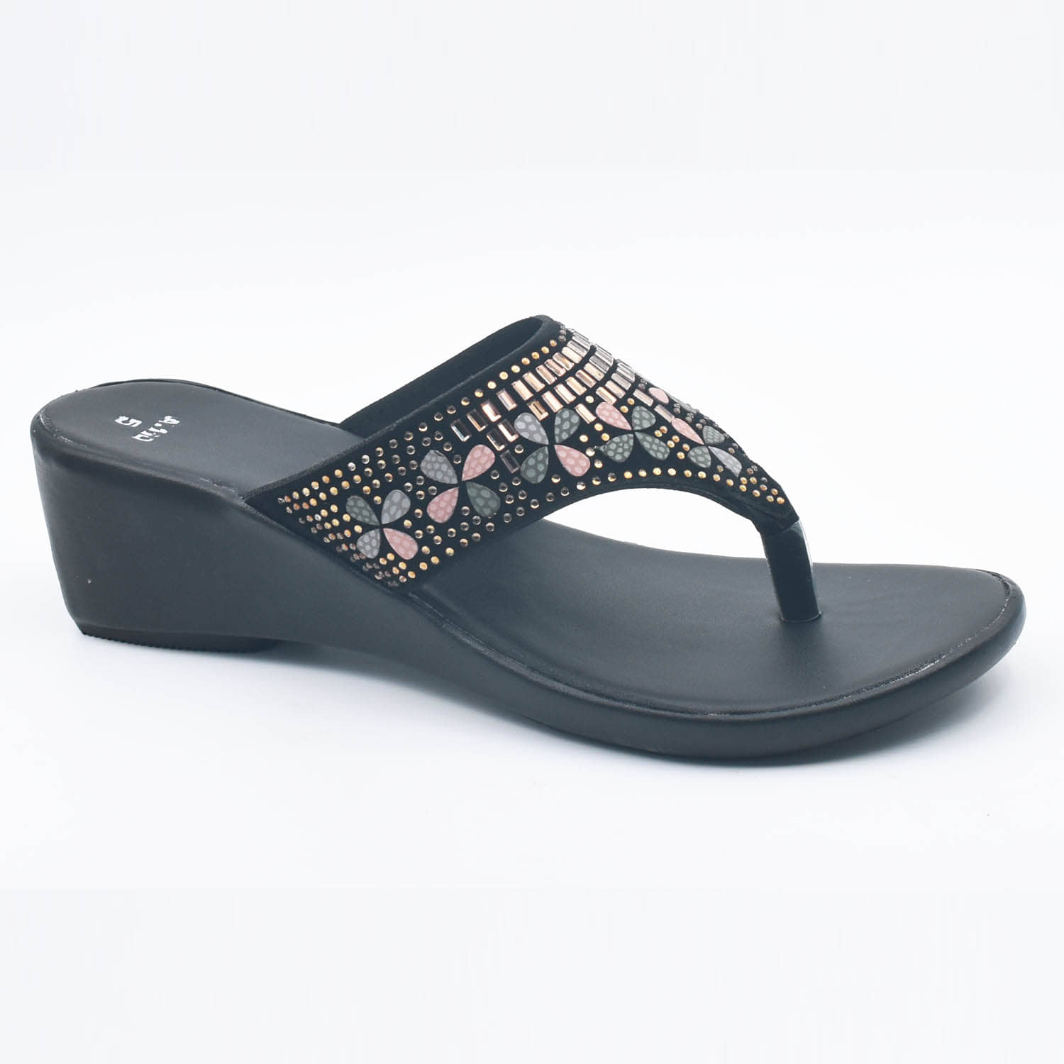 IndiForce Black Women's Slip On Heels - Heels | Buy online on ZillyBuy